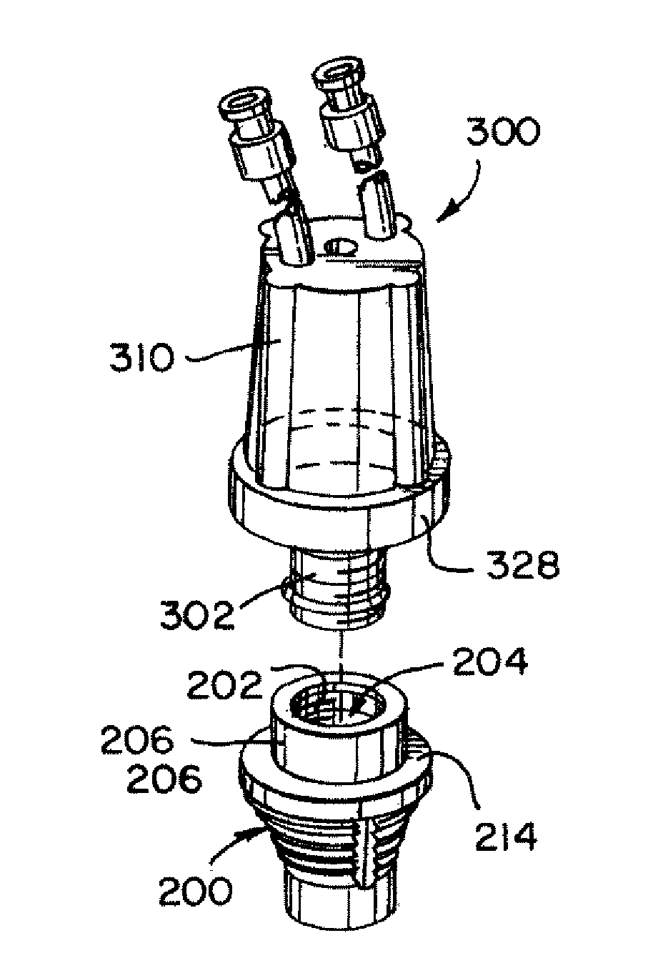 Multiple lumen sensor attachment