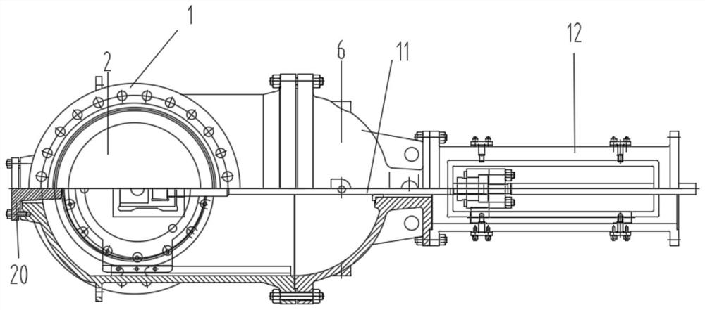 Double-gate-plate wedge gate valve