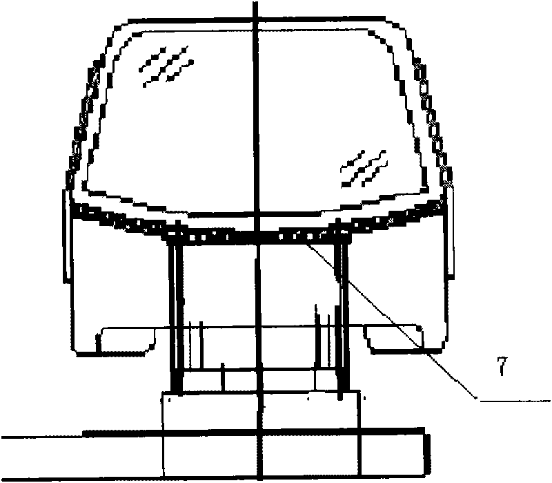 Integrated method of coating, intermediate coating, color-registering for cab