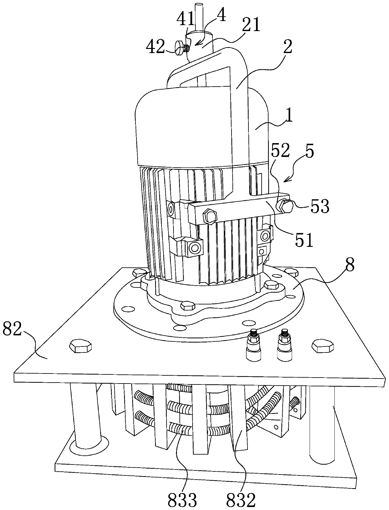 Thread throwing device of colloidal silk forming equipment