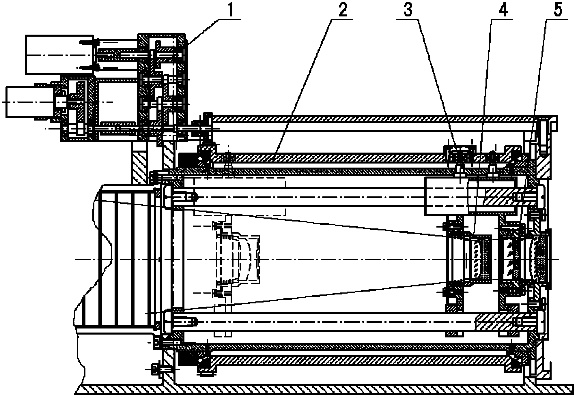 Zooming transmission system with self-locking performance for zoom lens