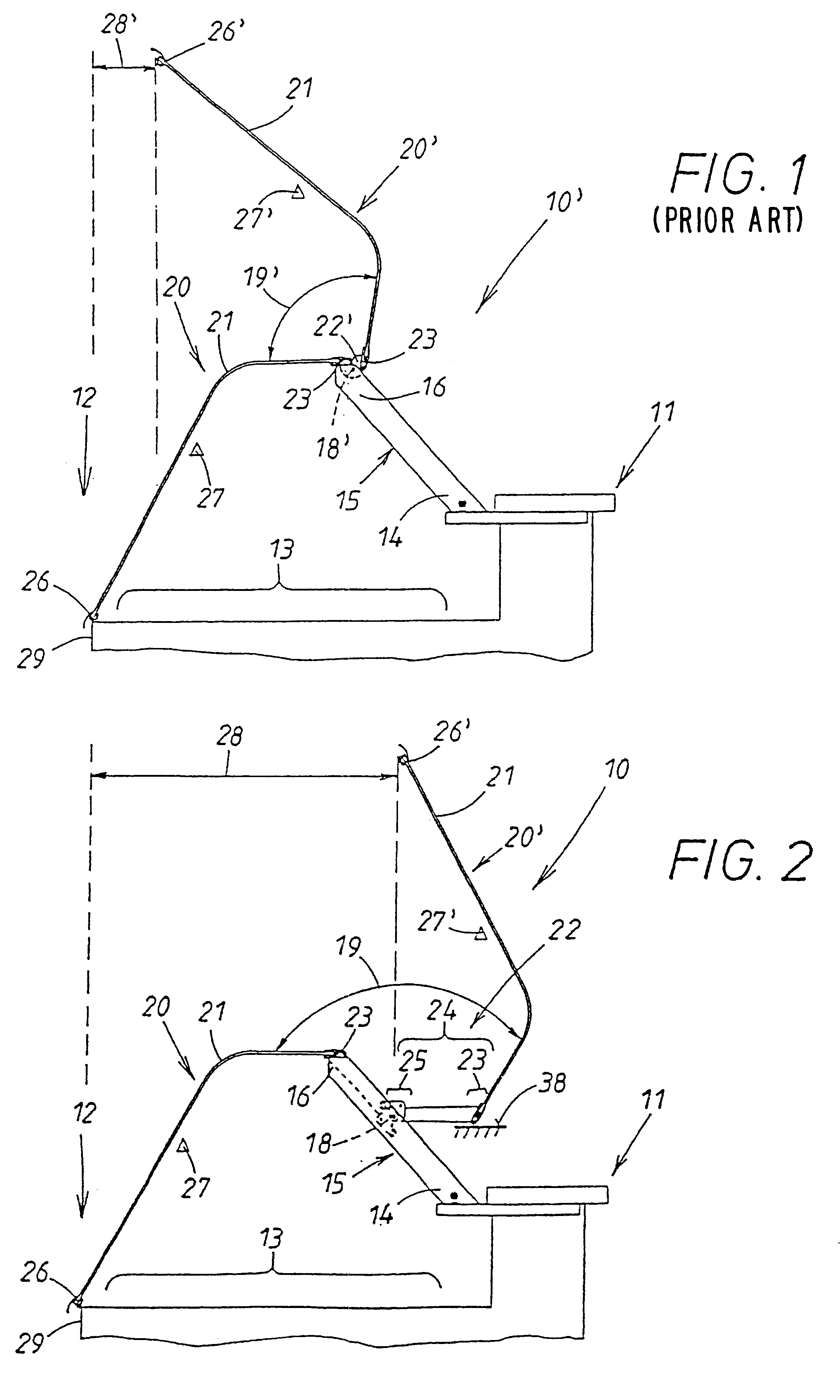 Counter for presenting and/or selling goods