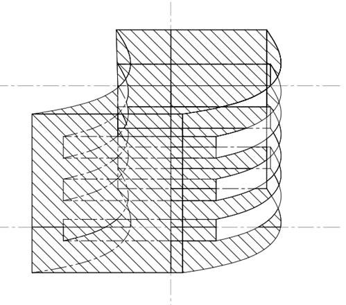 Board batch modular lateral extrusion forming device and method