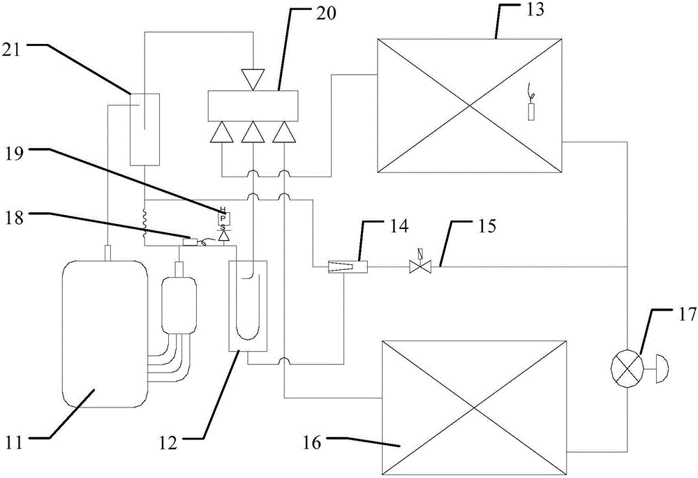 Air conditioner control system using ejector and air conditioner