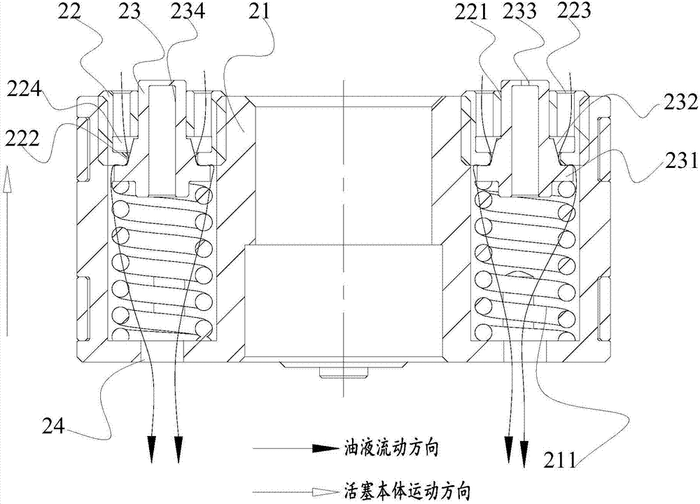 Valve body assembly, piston unit and oil-pressure damper