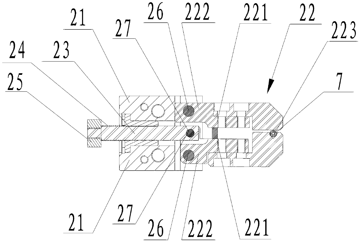 Turntable type material clamping device