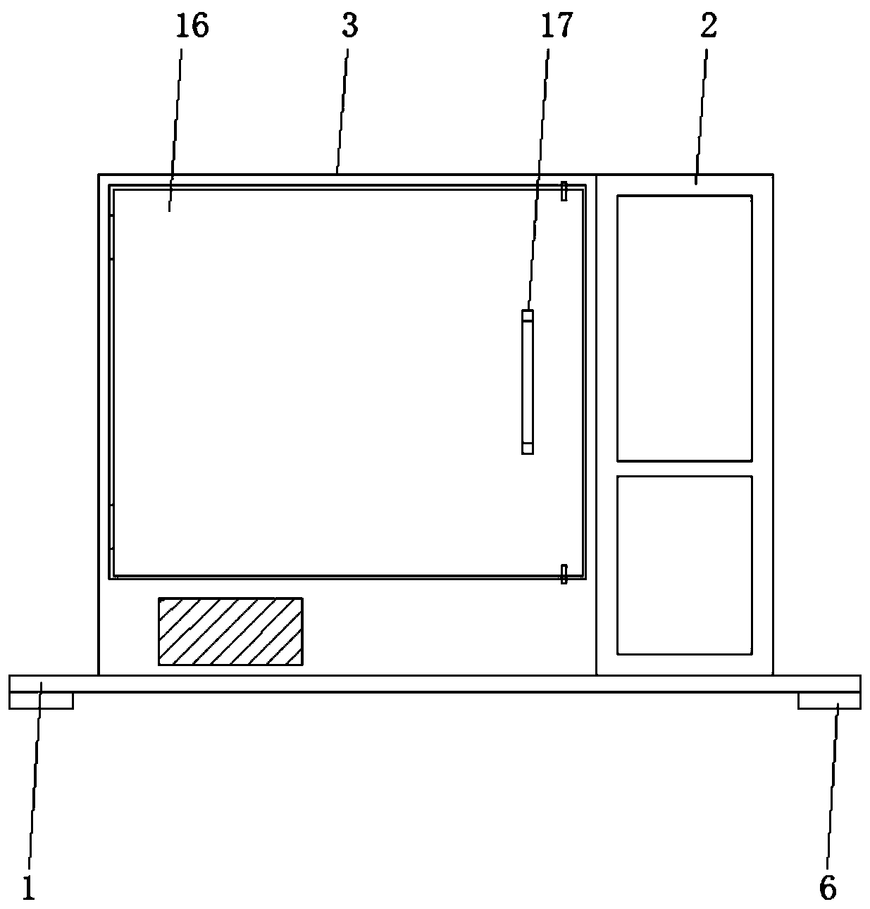 Shock absorption shaking table for growth of hairy roots of radix astragali