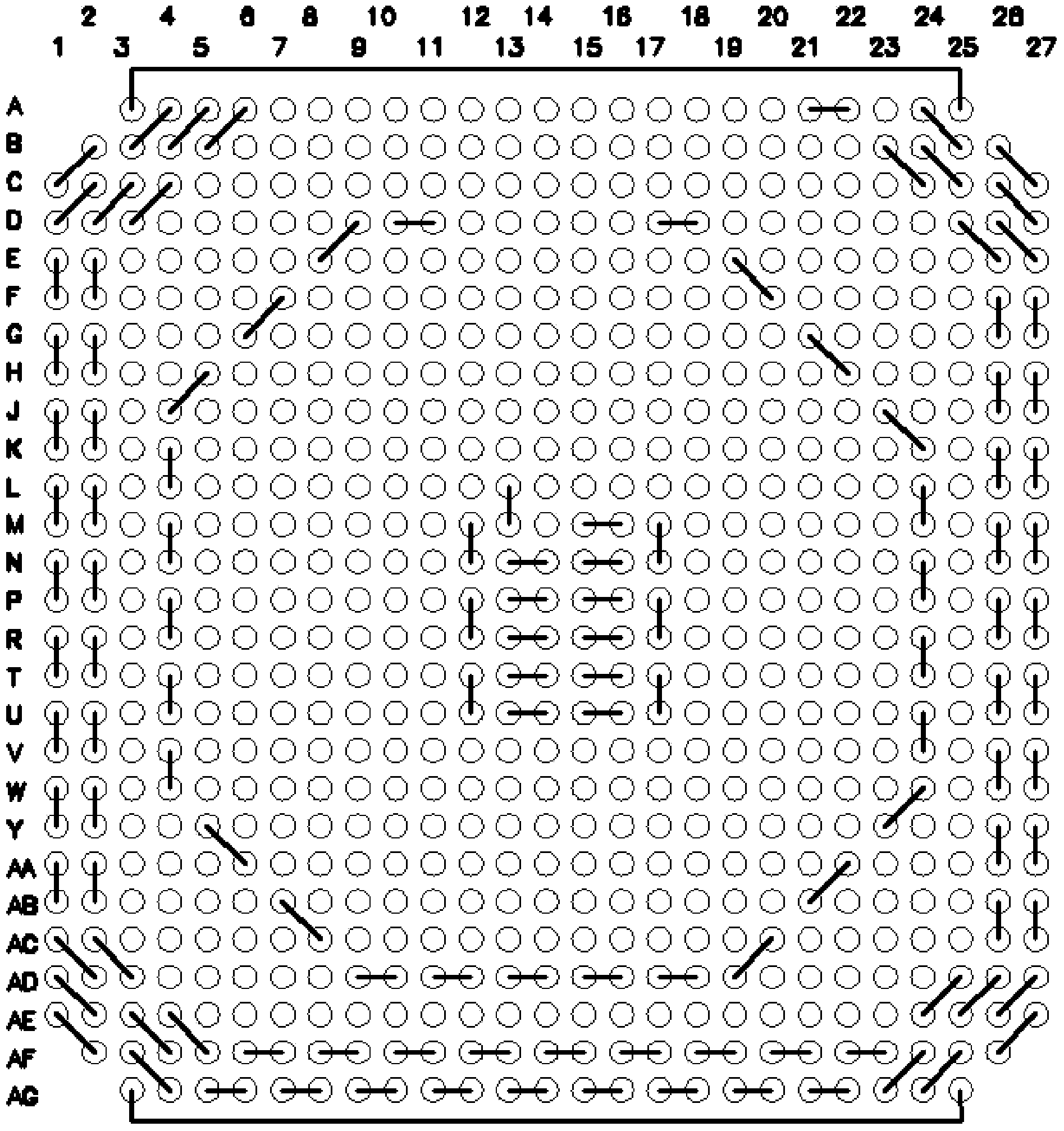 Ceramic column grid array for test