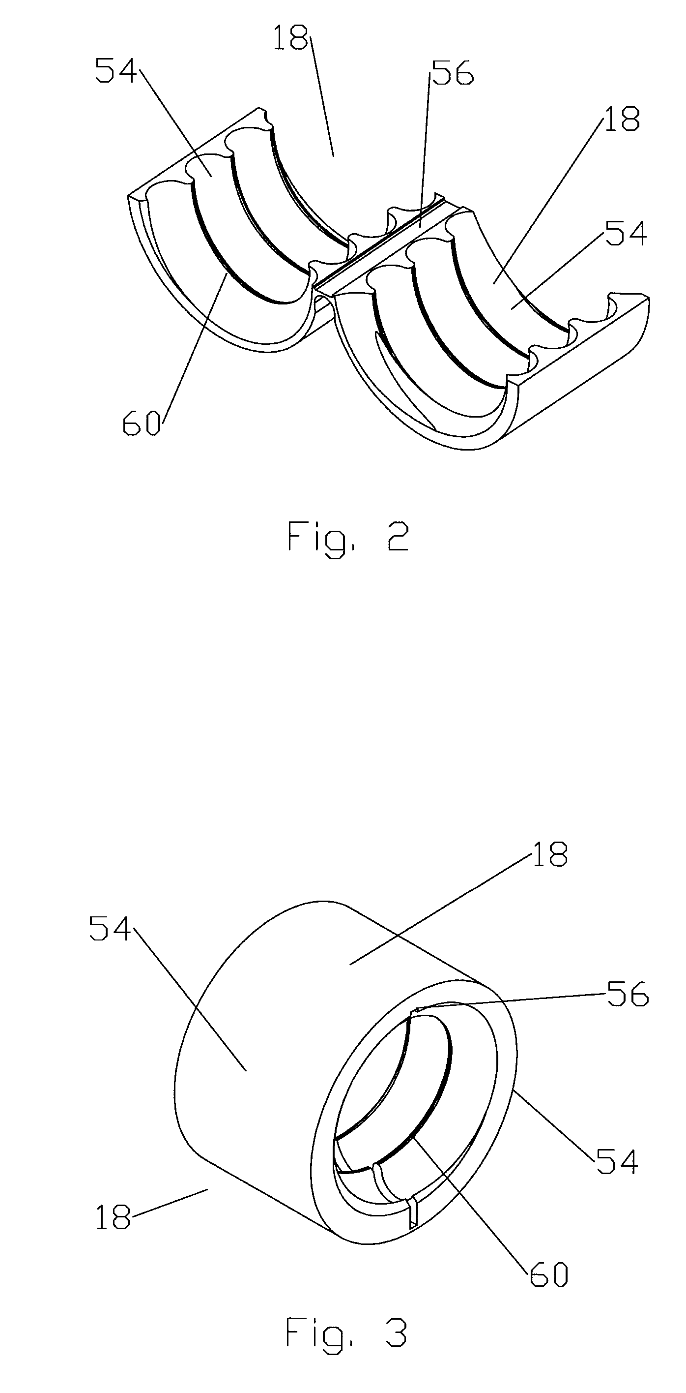 Connector with corrugated cable interface insert