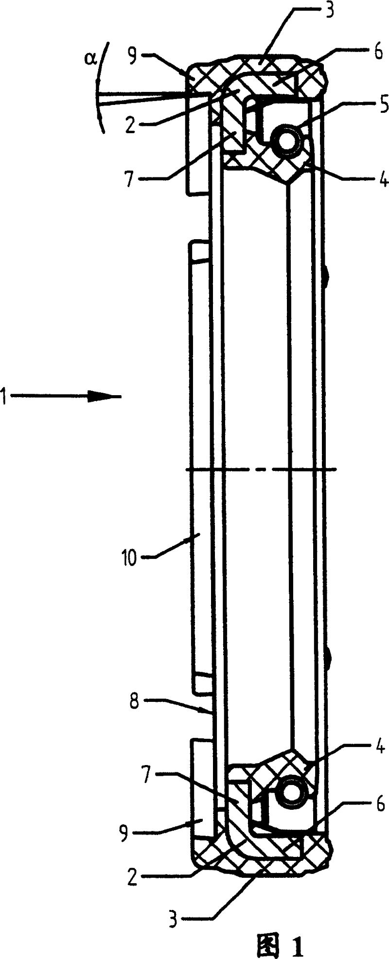 Radial lip seal device