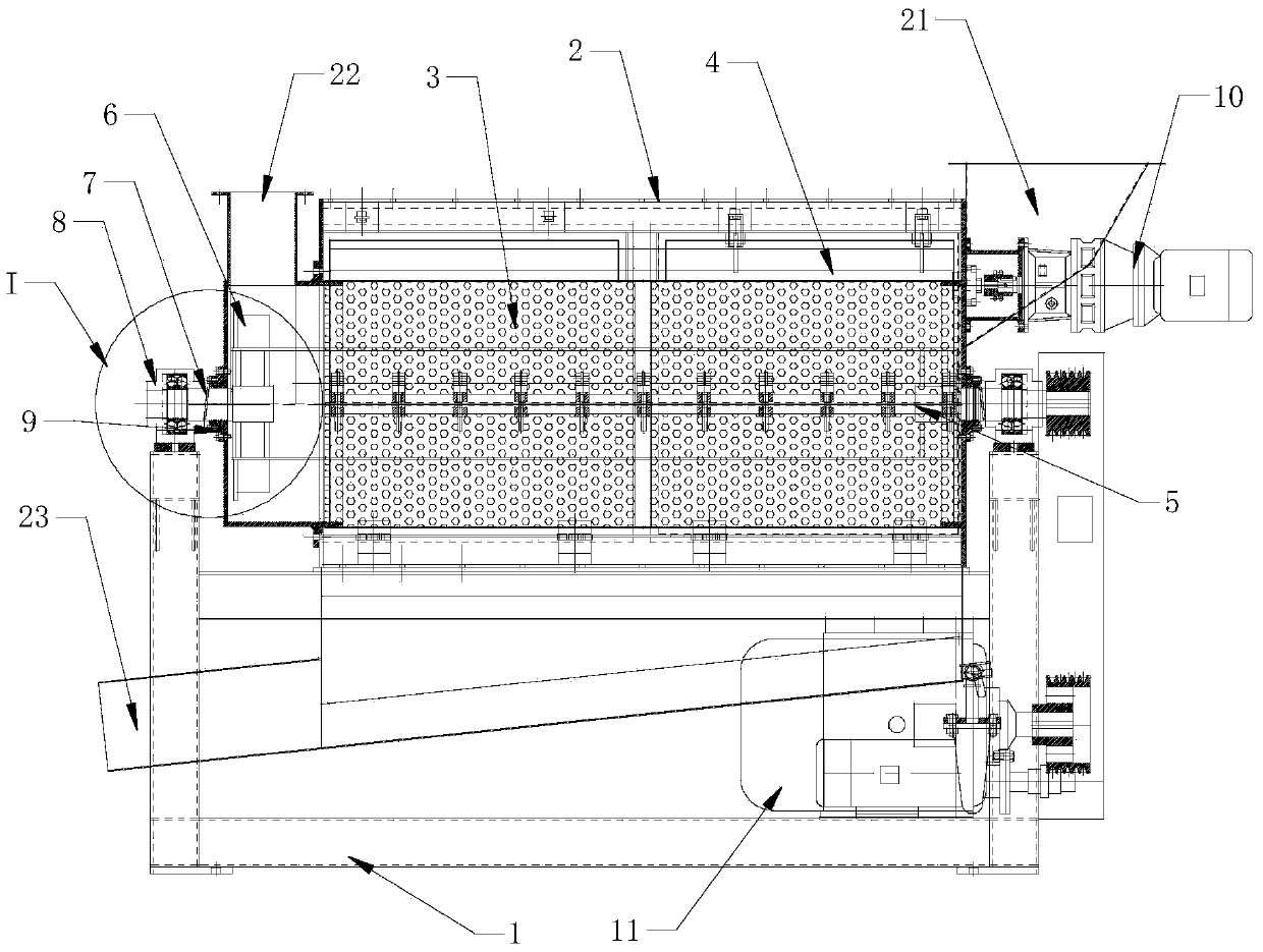 Waste plastic recycling dewatering machine