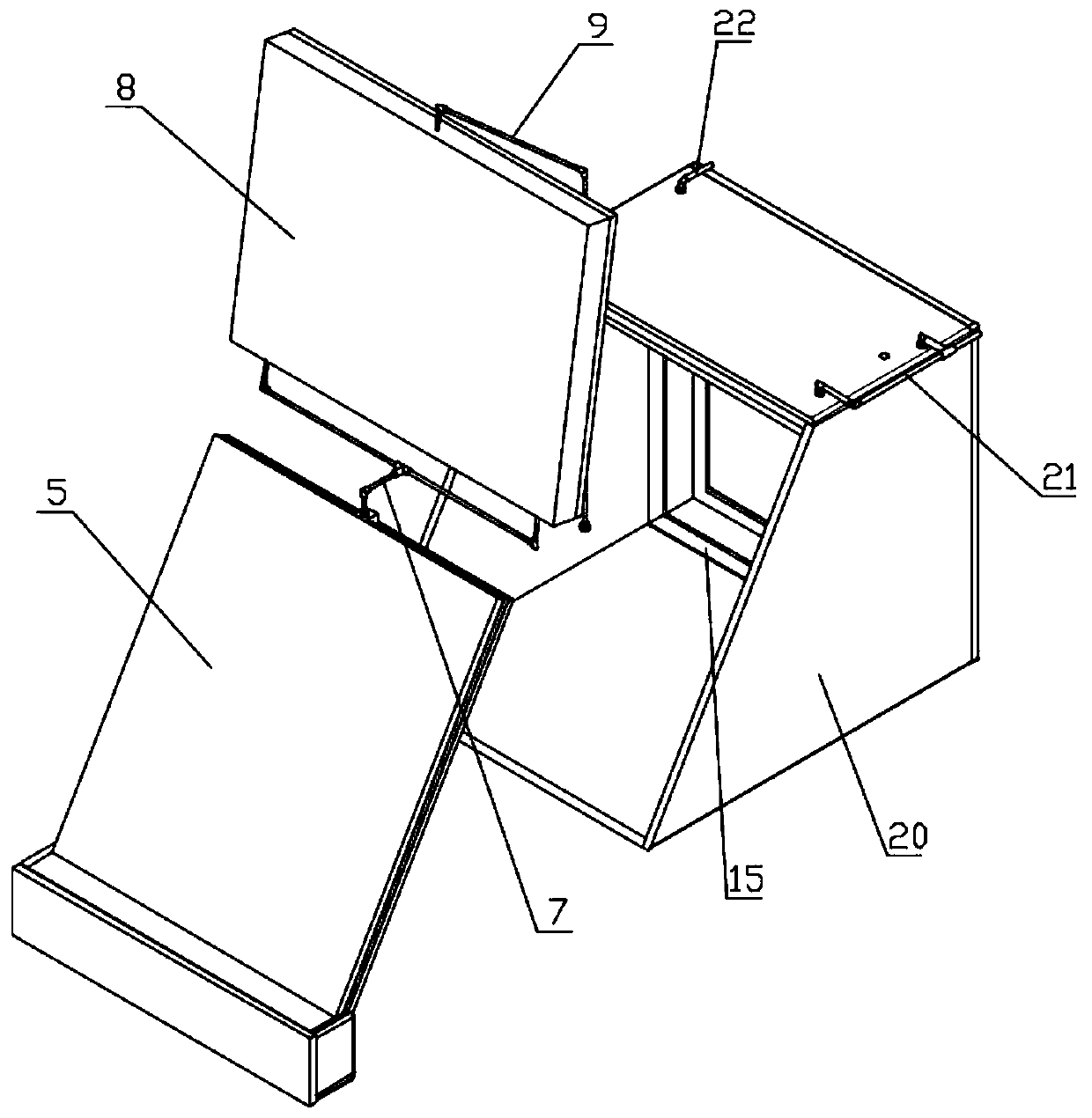 Solar distillation device with interface heating function