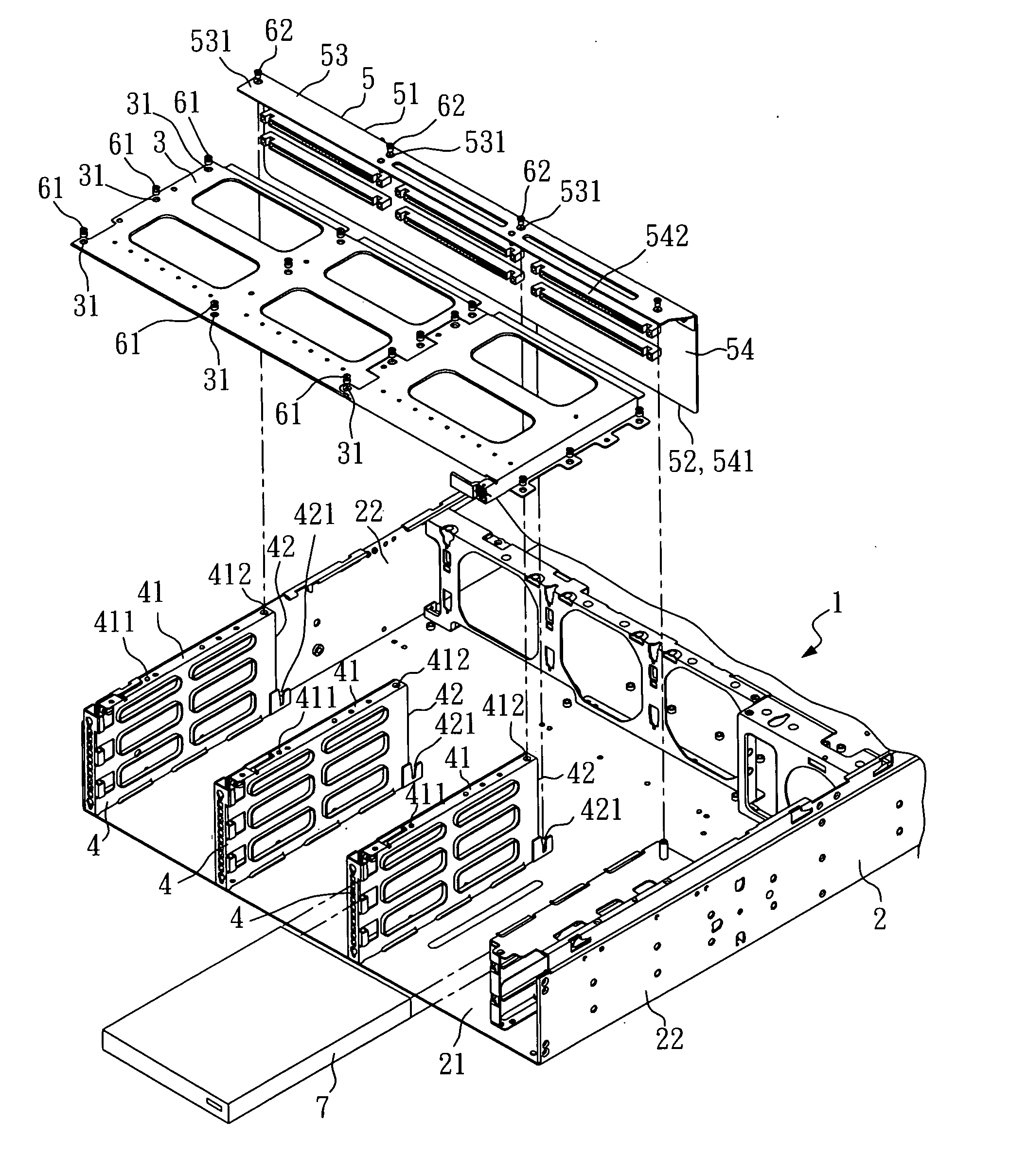 Support frame structure