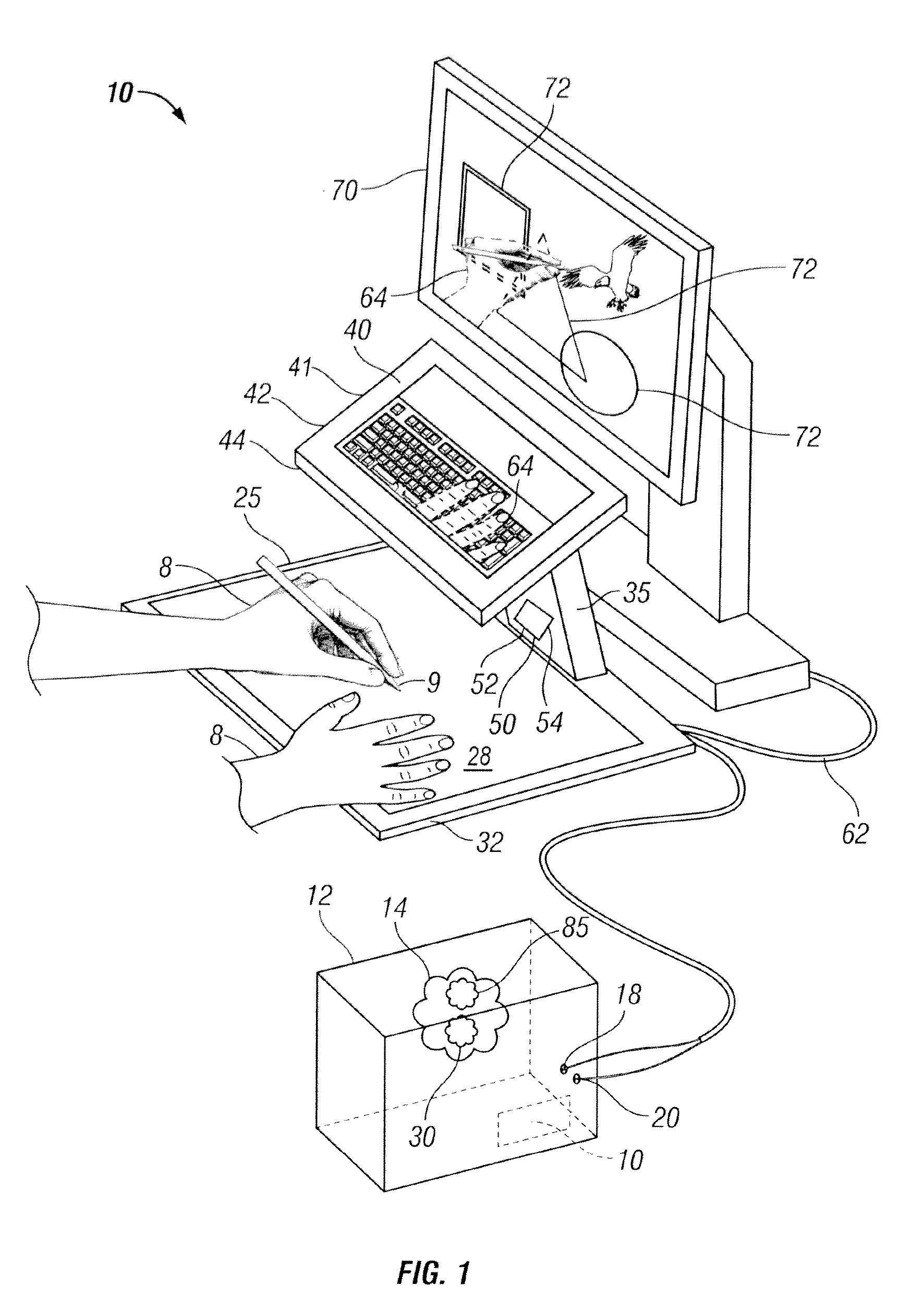 Input cueing emmersion system and method