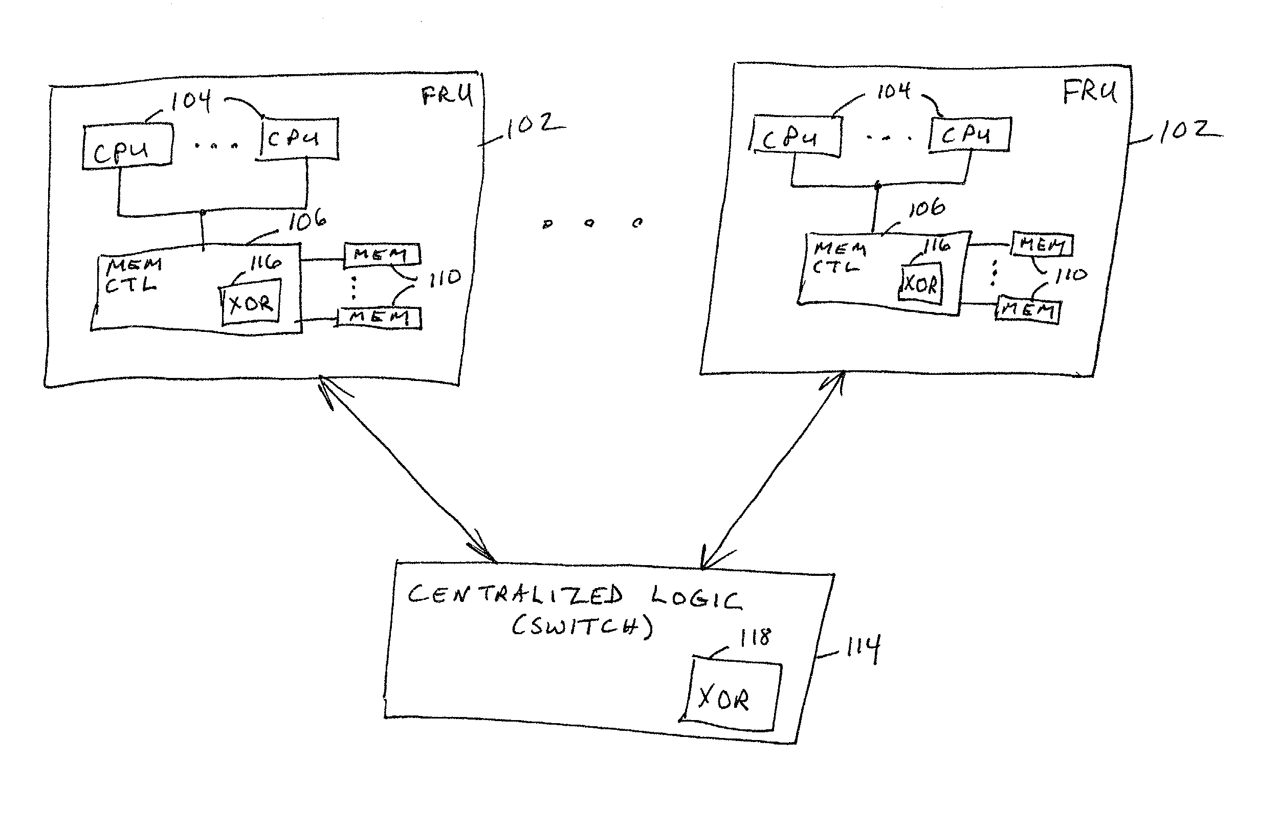 Data redundancy in a hot pluggable, large symmetric multi-processor system