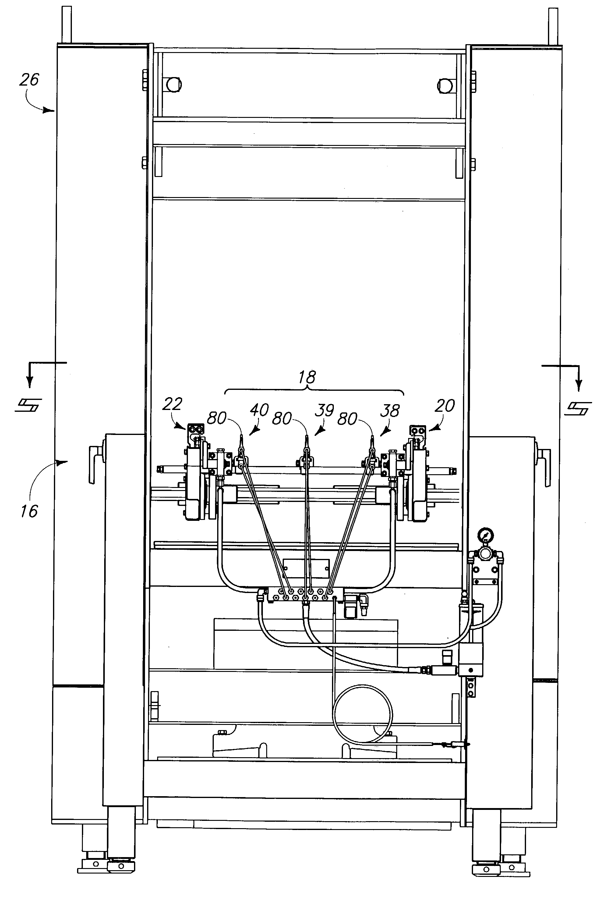 Thermoformable web support apparatus and support device for a heated plastic sheet