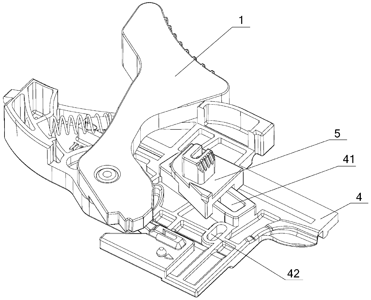 Locking and adjusting device of drawer and drawer