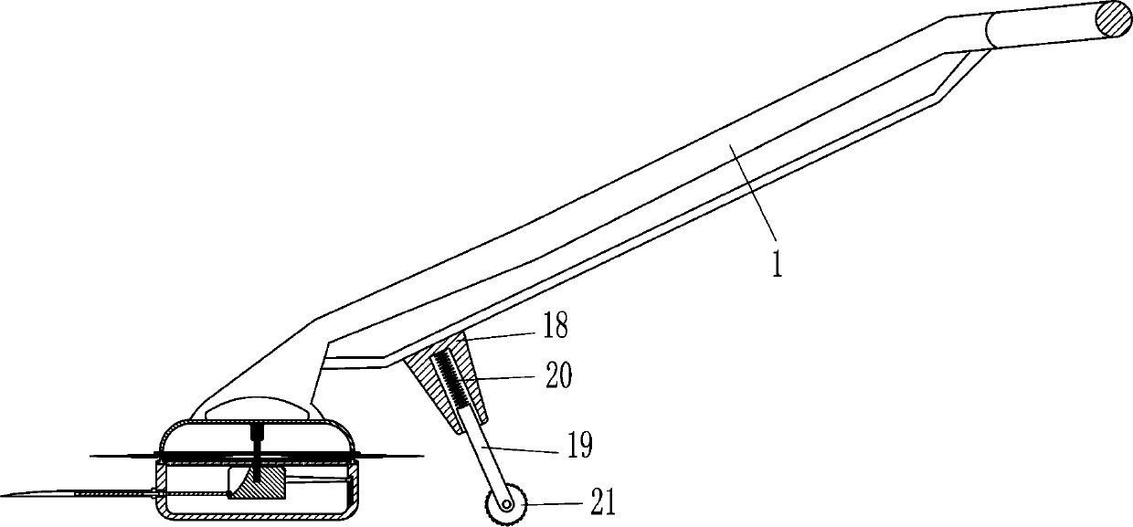 Lawn trimmer preventing cutter breaking