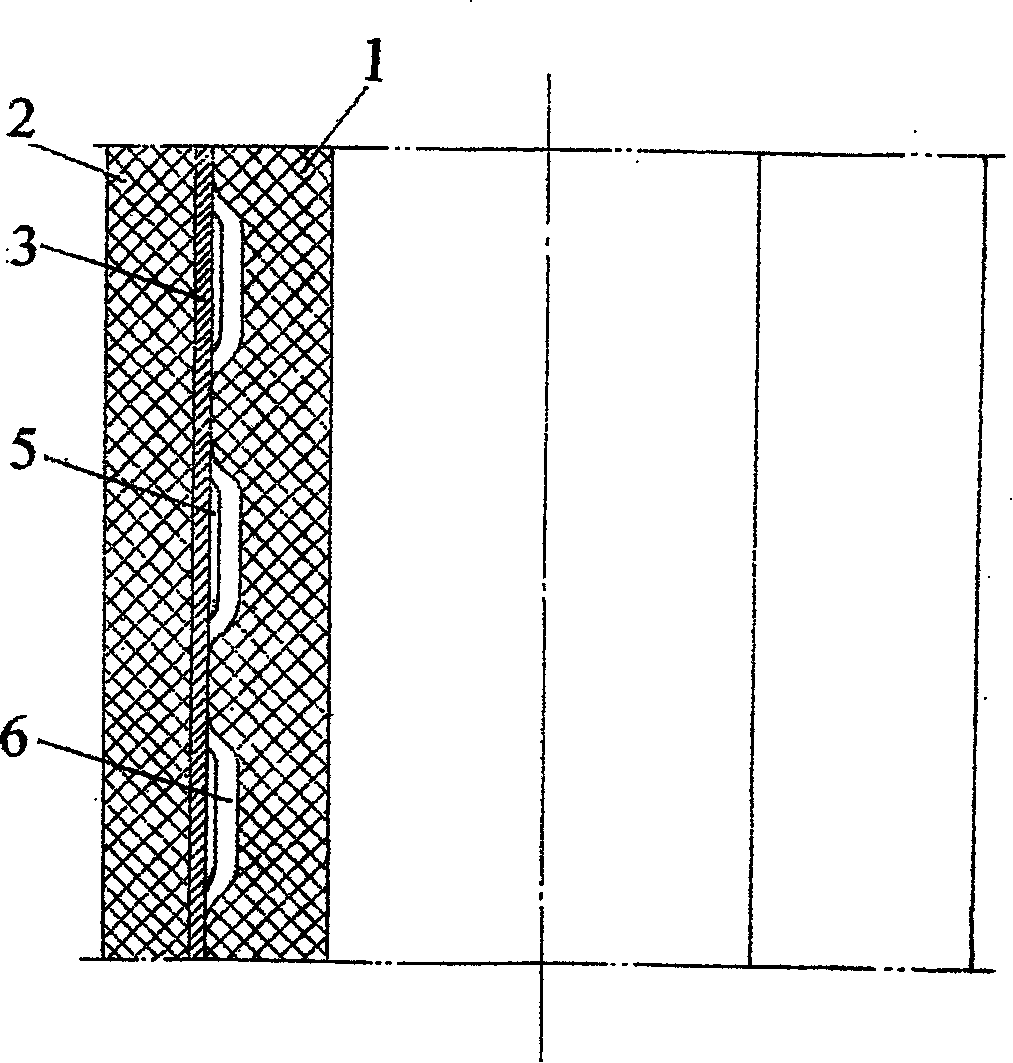 Steel-plastic composite pipe with bridge type framework