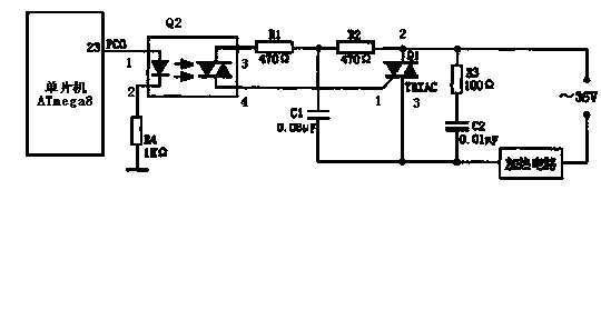 Automatic meteorological station wind sensor anti-freezing control system with optoelectronic isolation function