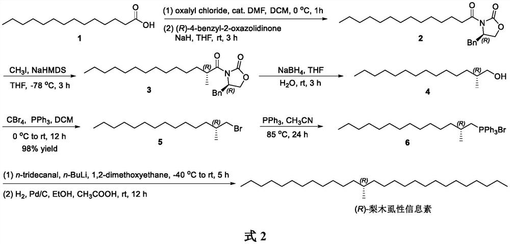 Method for synthesizing (R)-cacopsylla pyricola sex pheromone