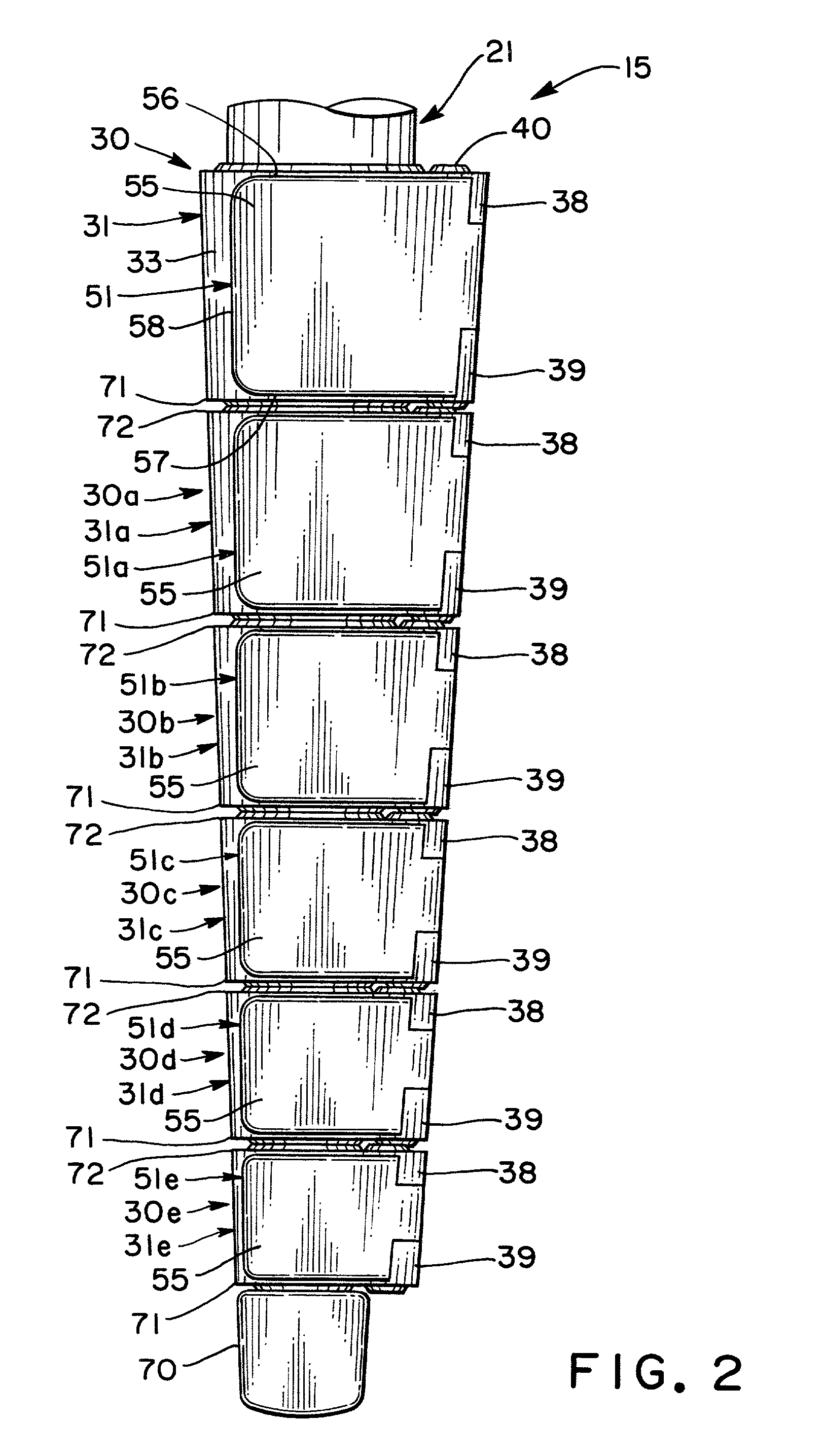 Stopper device and telescopic unit