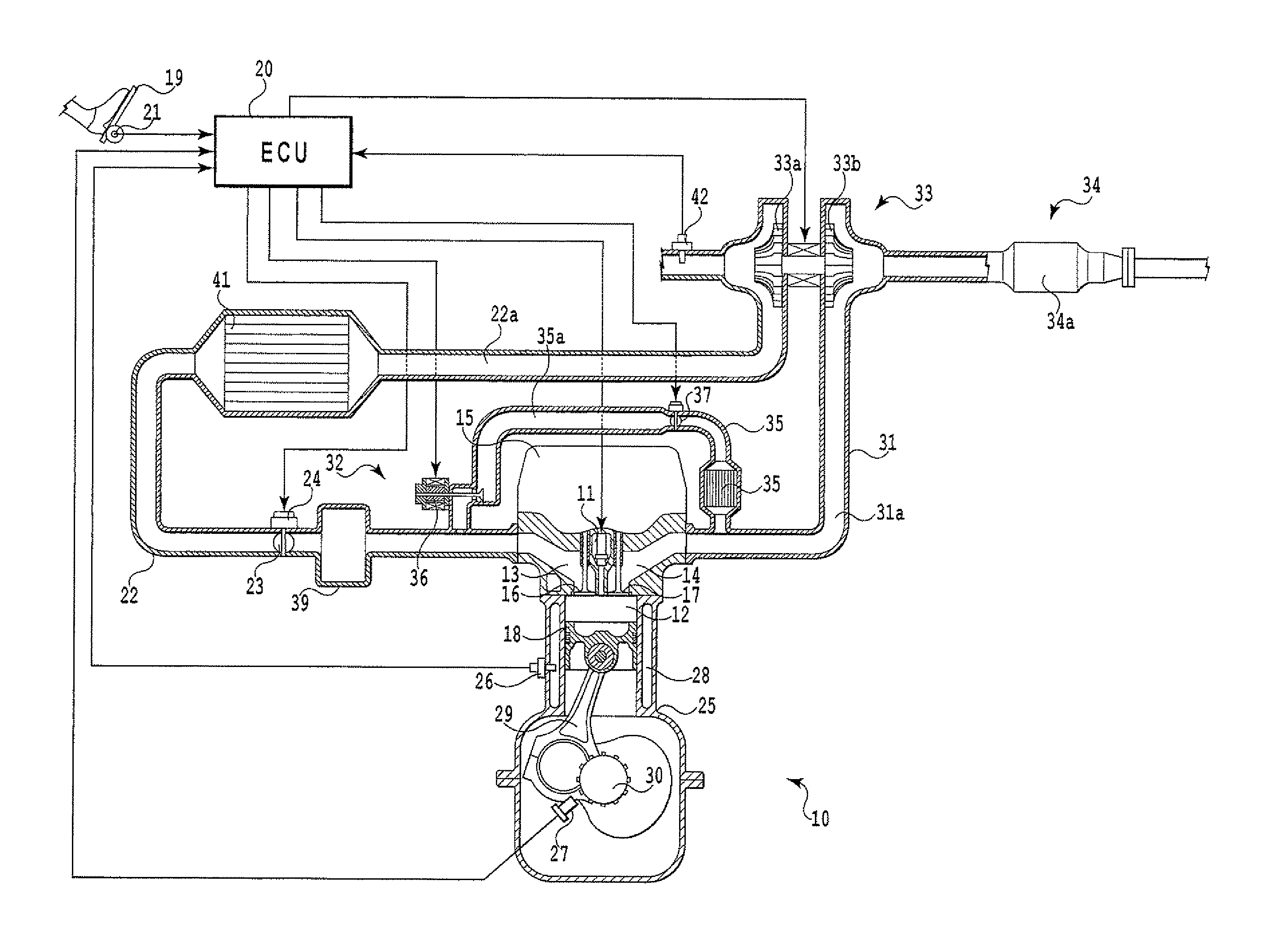 Exhaust gas recirculation device