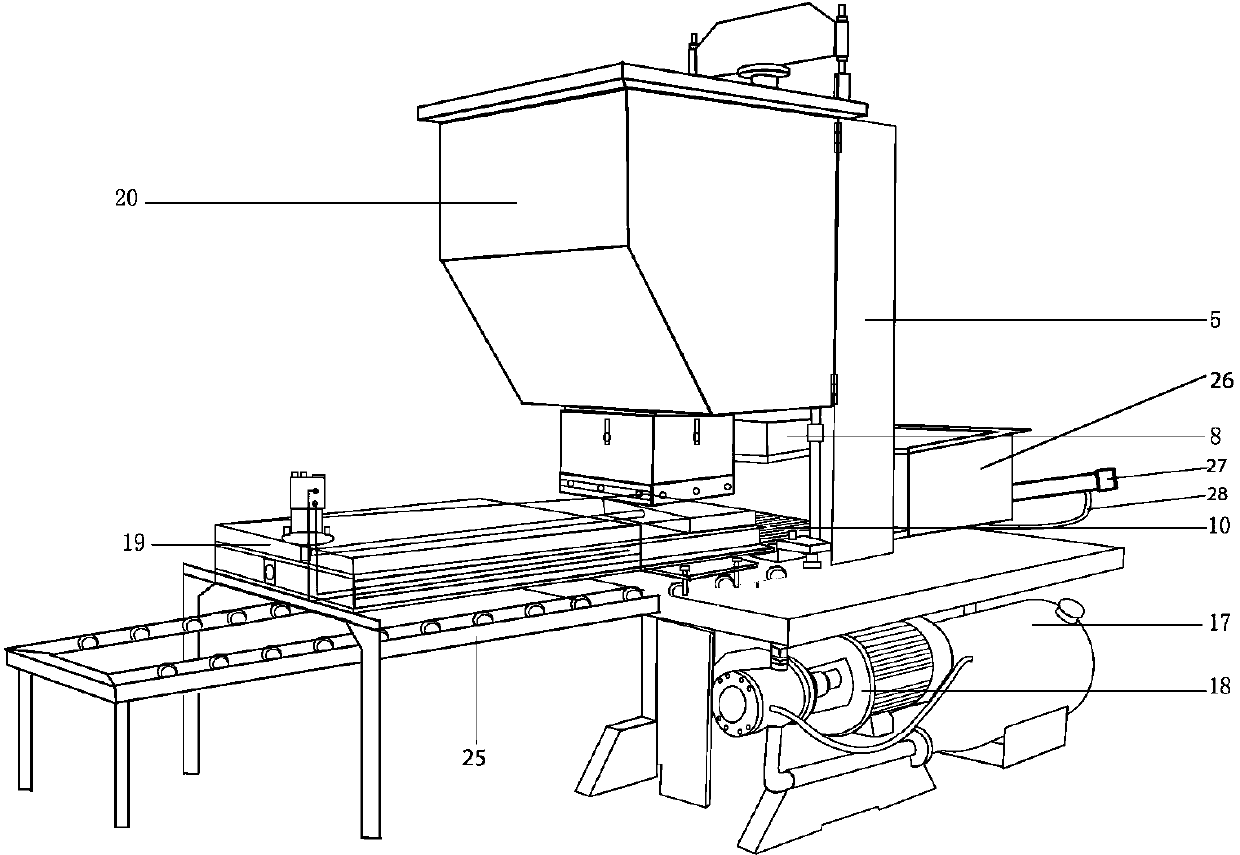 Hydraulic automatic brick making machine for producing cement precast product