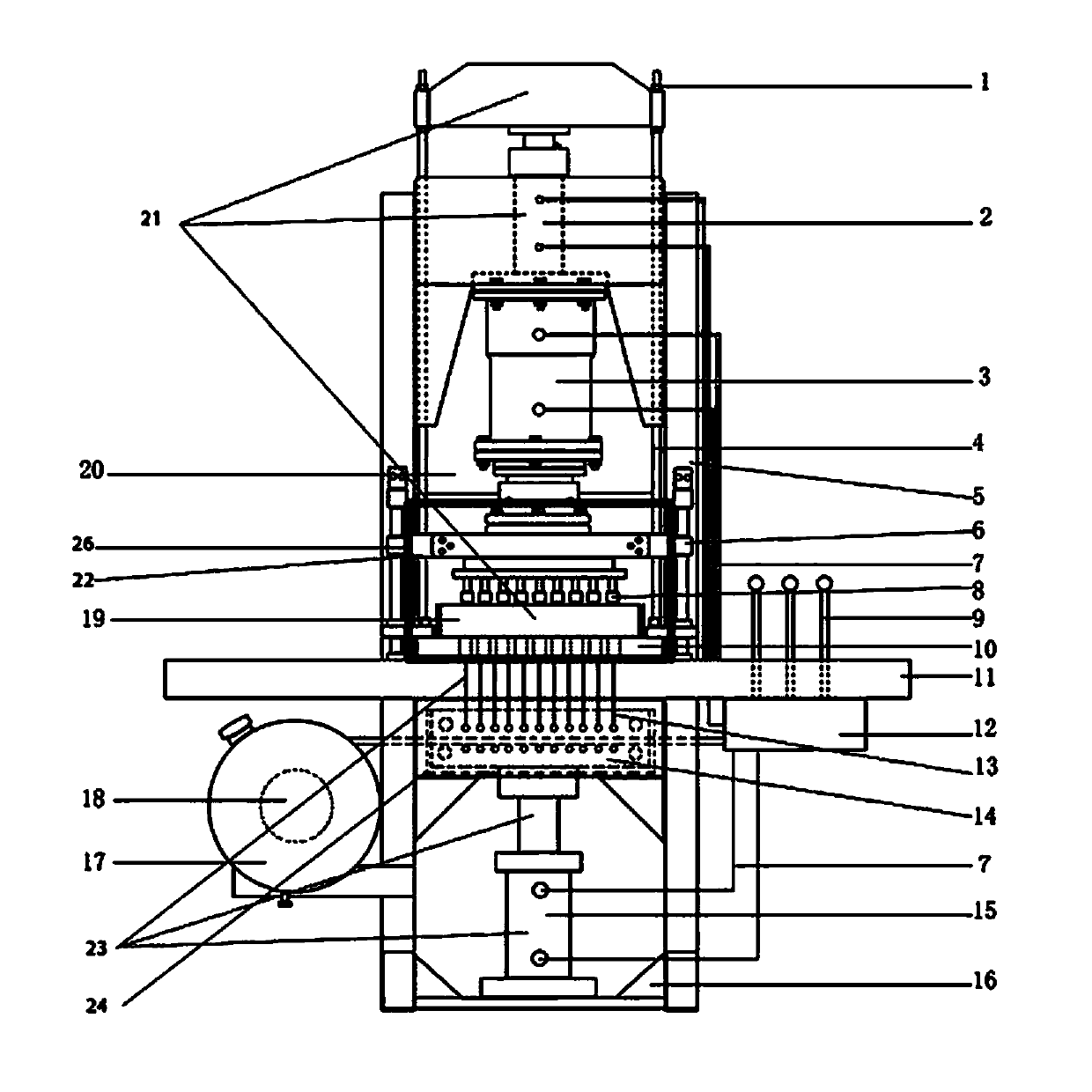 Hydraulic automatic brick making machine for producing cement precast product