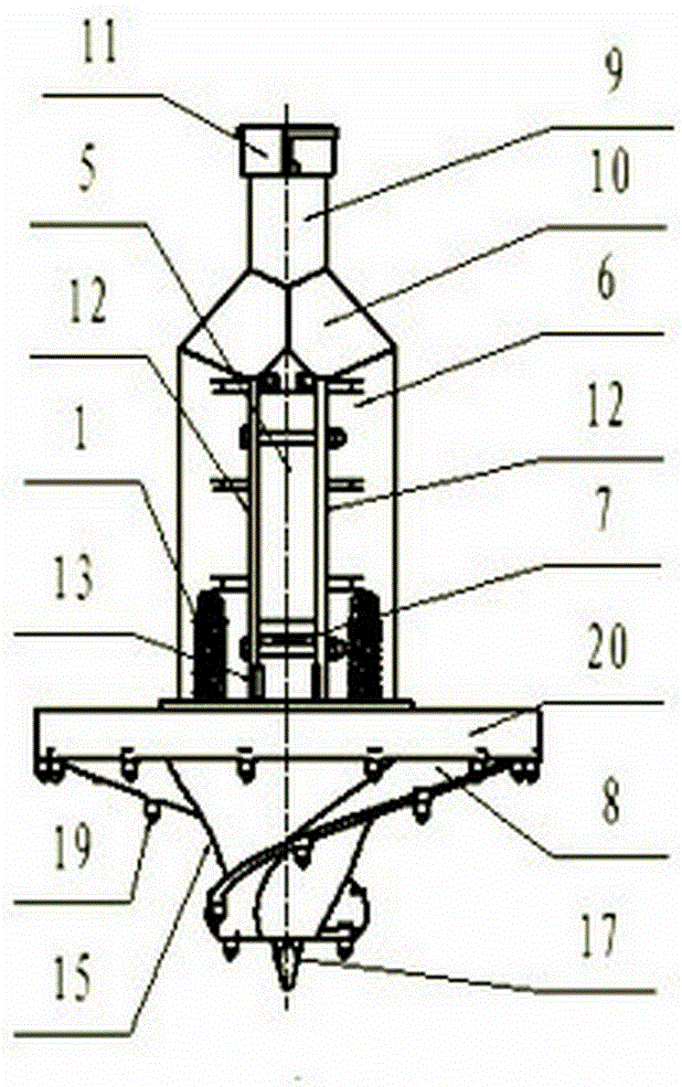 Impact drill bit of full-hydraulic reverse circulation drilling machine