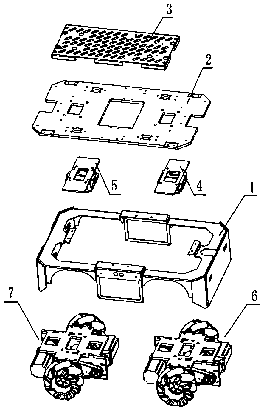 Mobile robot chassis and omnidirectional mobile robot