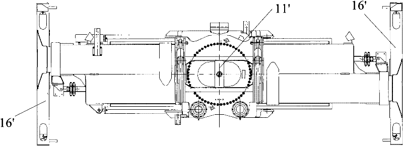 Lifting appliance and front handling mobile crane with same