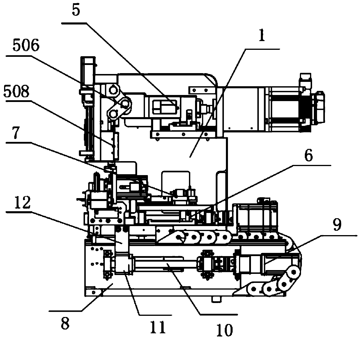 Novel electronic cam pin-inserting mechanism