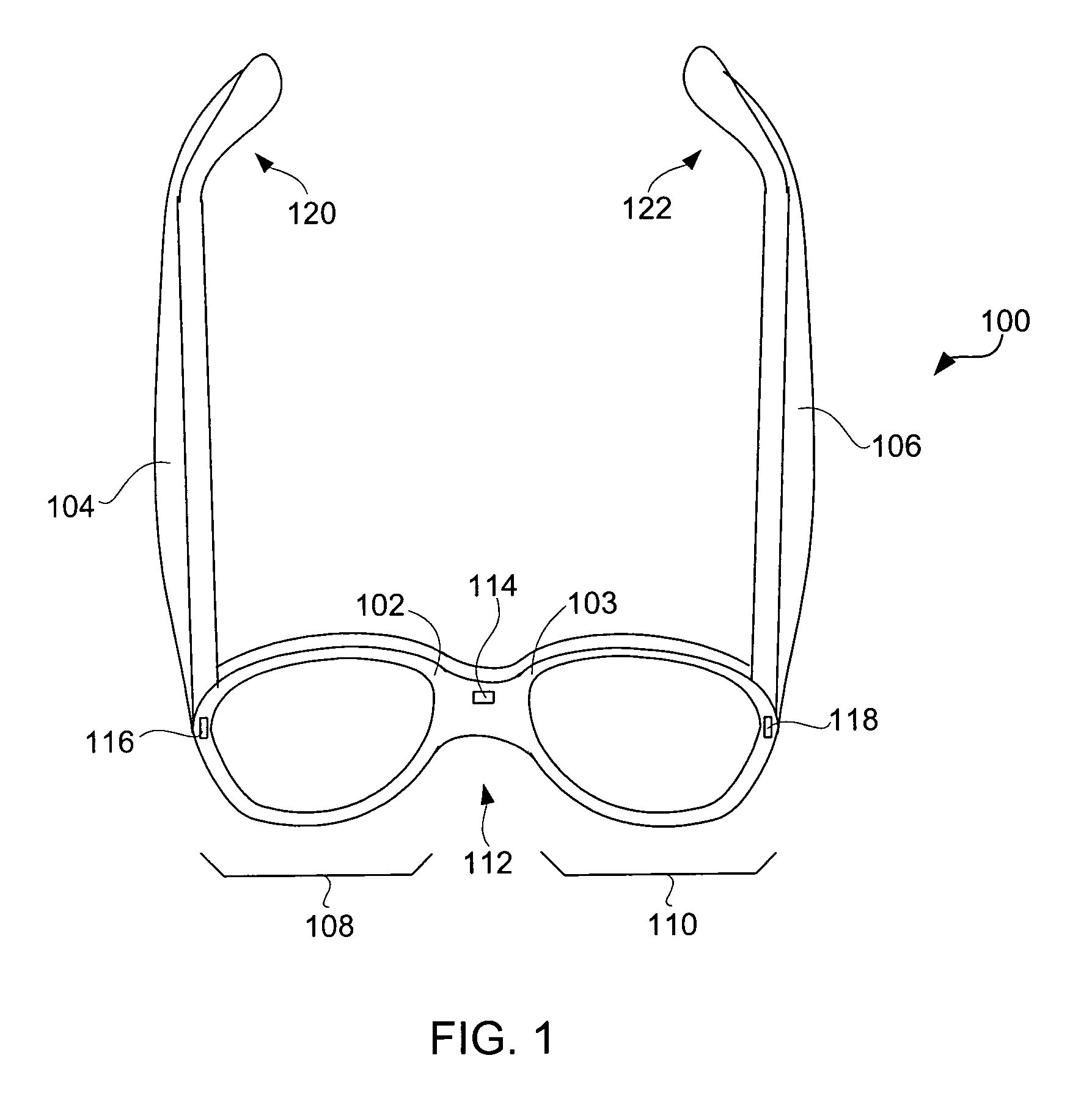 Eyeglasses for wireless communications