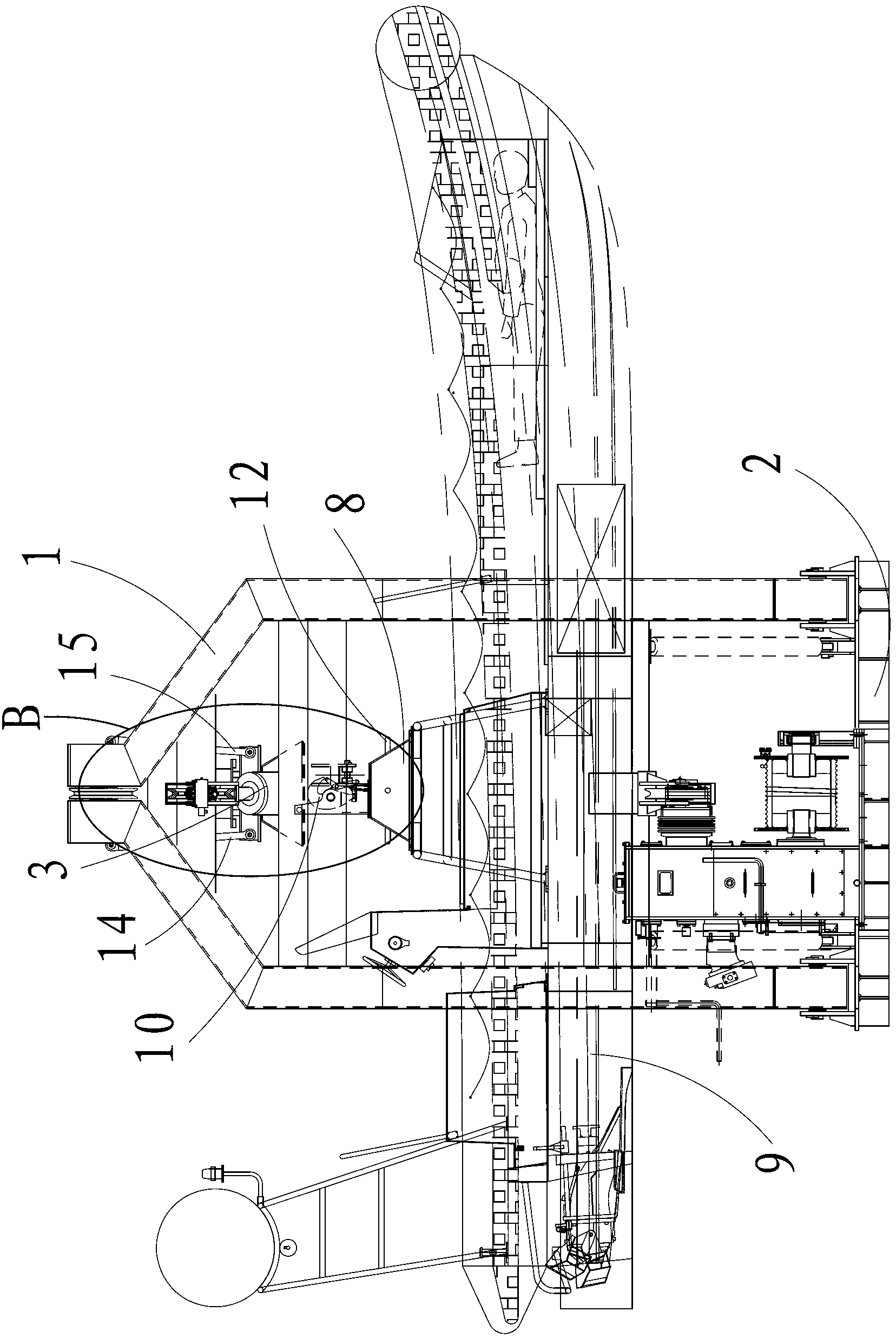 High-speed rescue boat lowering device