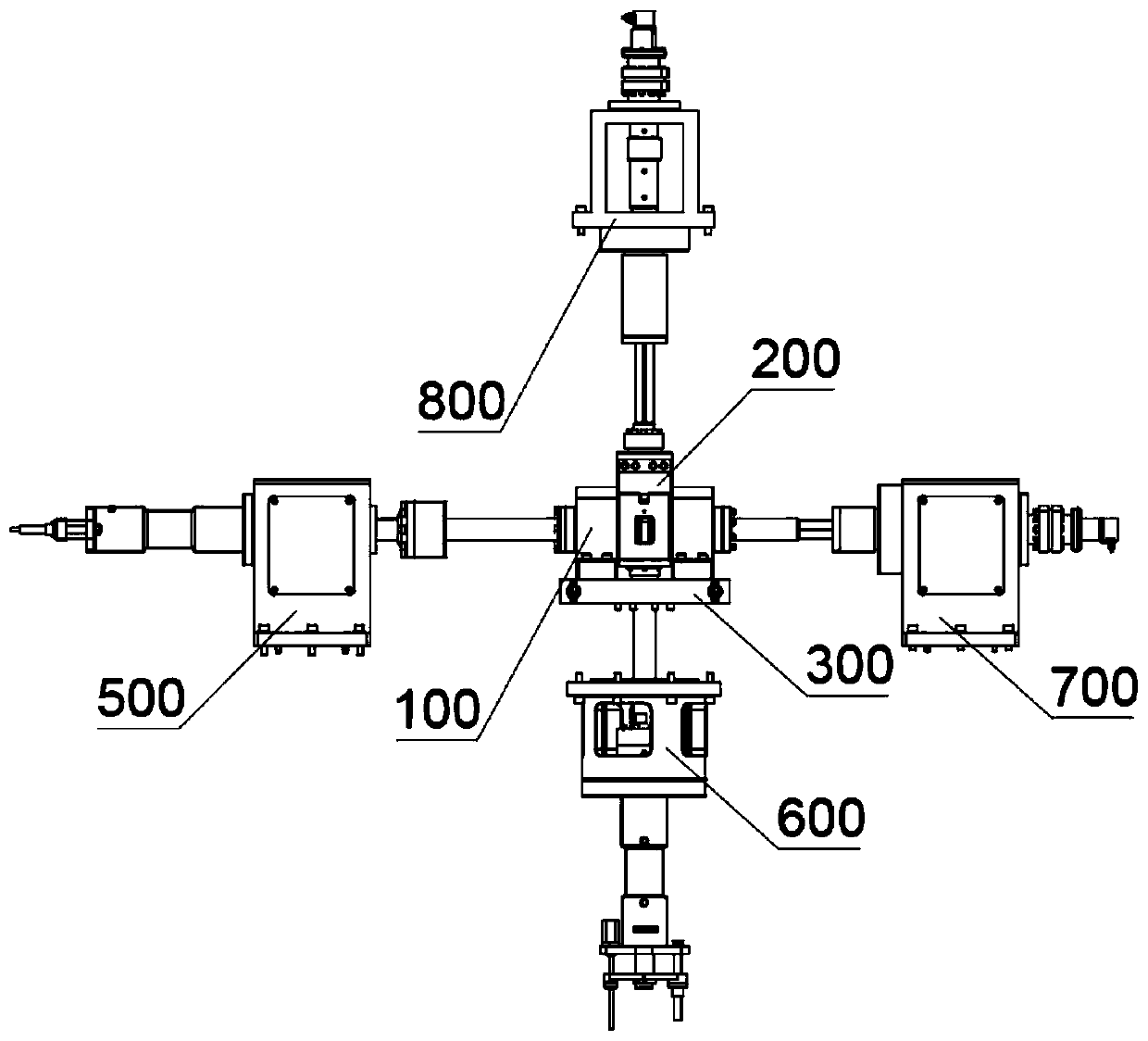 Wide-temperature-range four-dimensional drive joint bearing testing machine