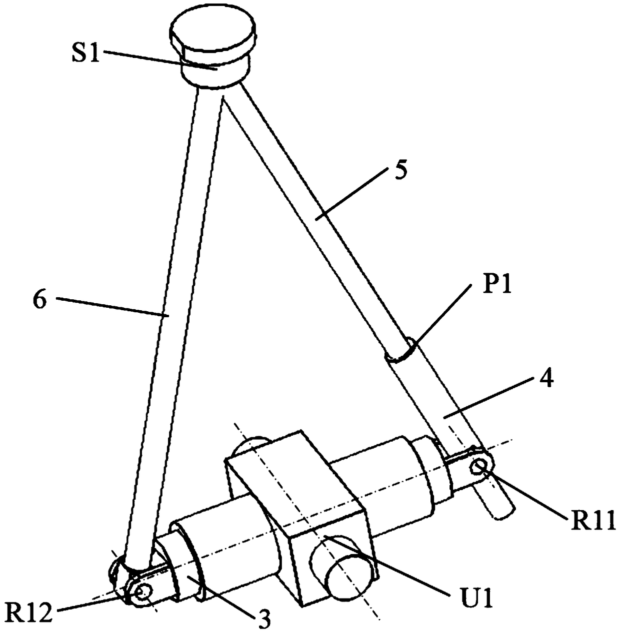 A five-degree-of-freedom parallel mechanism with closed-loop branches