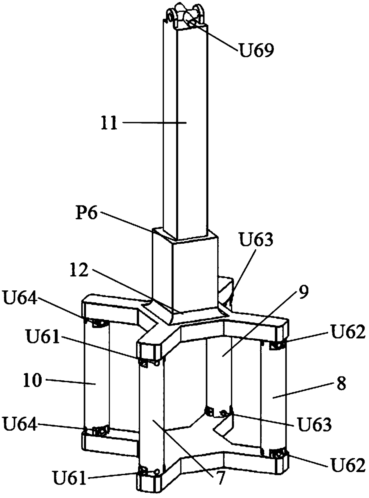 A five-degree-of-freedom parallel mechanism with closed-loop branches