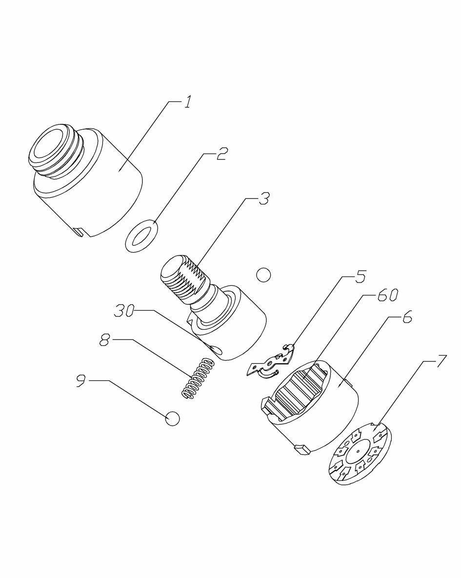 Rotary multiple-gear switch