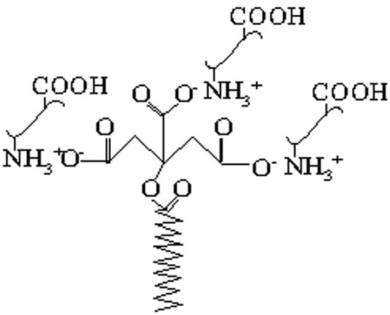 A kind of preparation method of gelatin-stearic acid composite gel