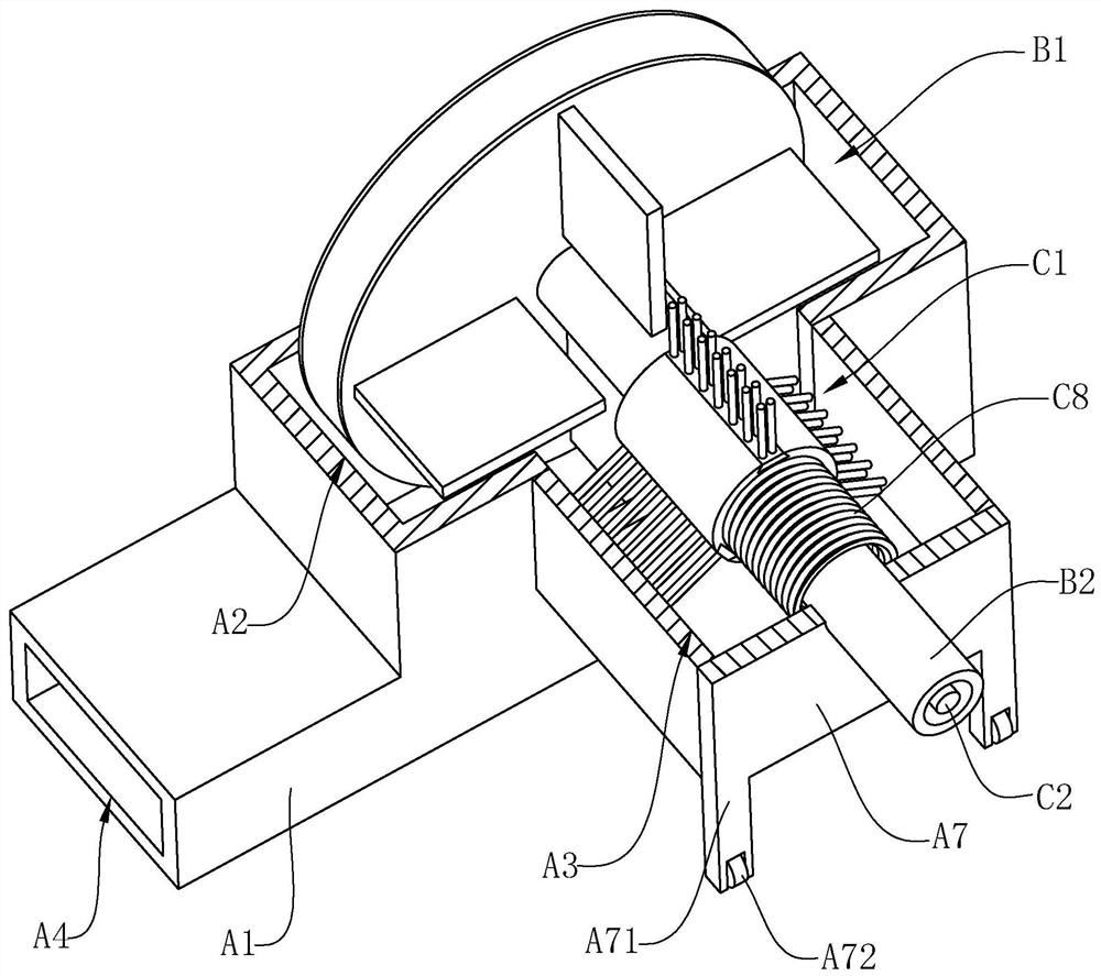 High-efficiency gas supply device for gas boiler