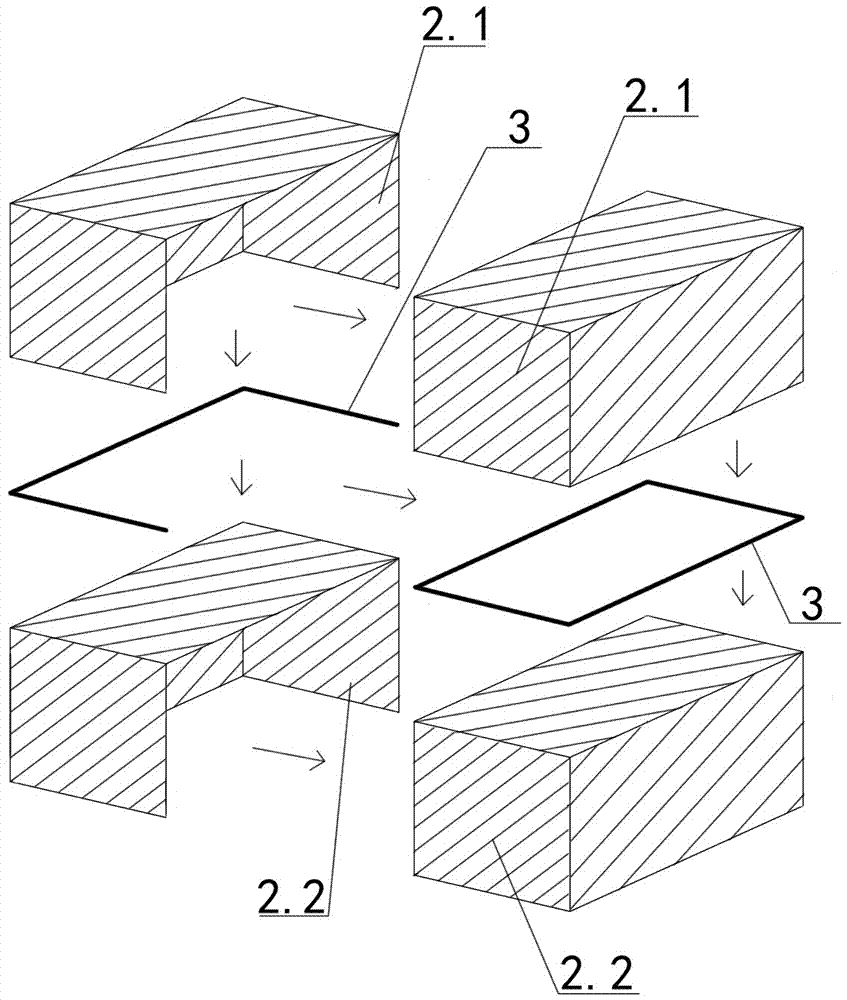 Assembled type steel frame concrete box type unit structure system and construction method thereof