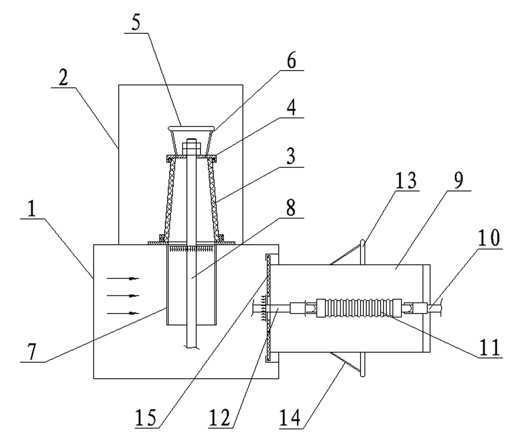 Insulation-box air-curtain shielding electrical dust remover