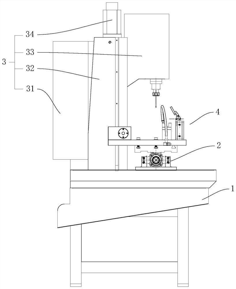 Taper hole drilling machine tool for steering knuckle arm