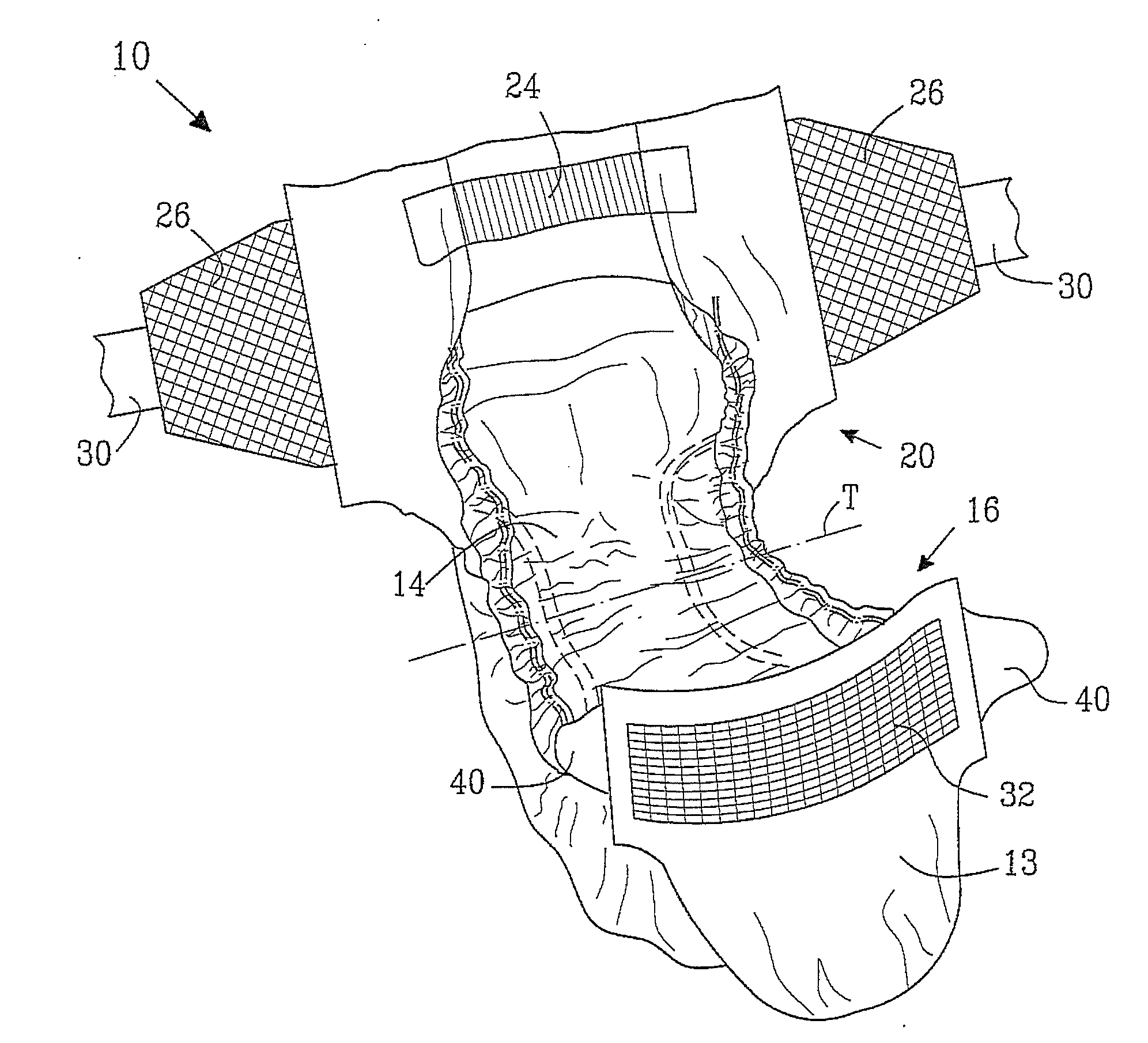 Absorbent article with improved fit