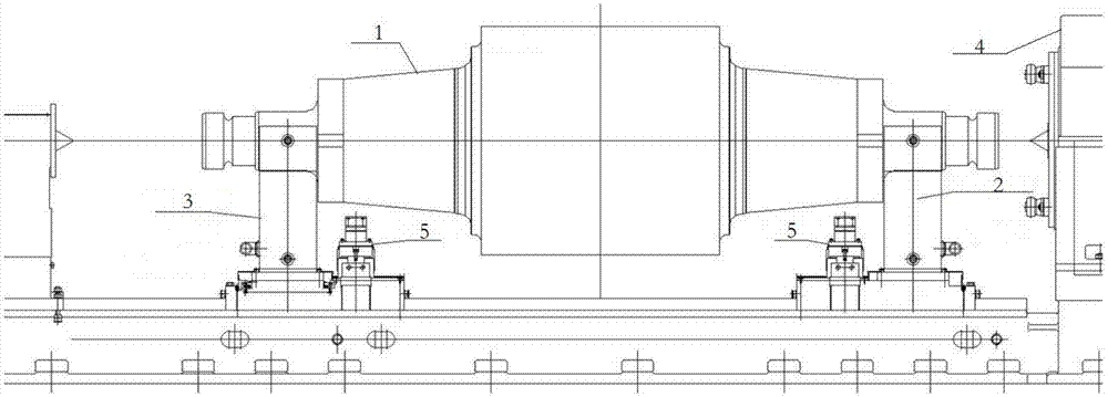 Rolling mill supporting roll precise grinding method