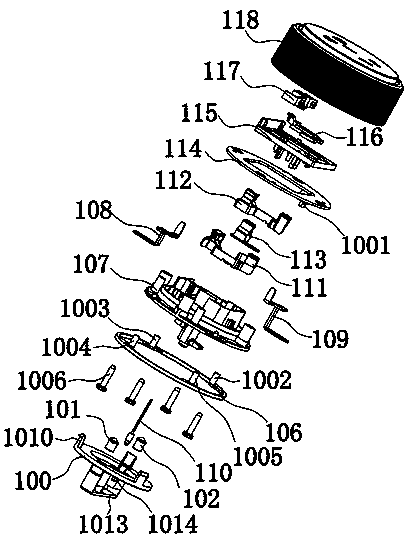 Rotating socket and distribution device