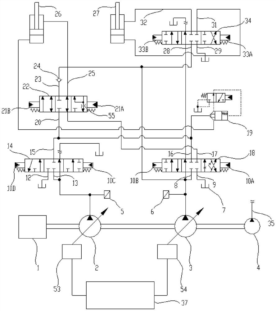 Excavator bucket rod acceleration hydraulic system