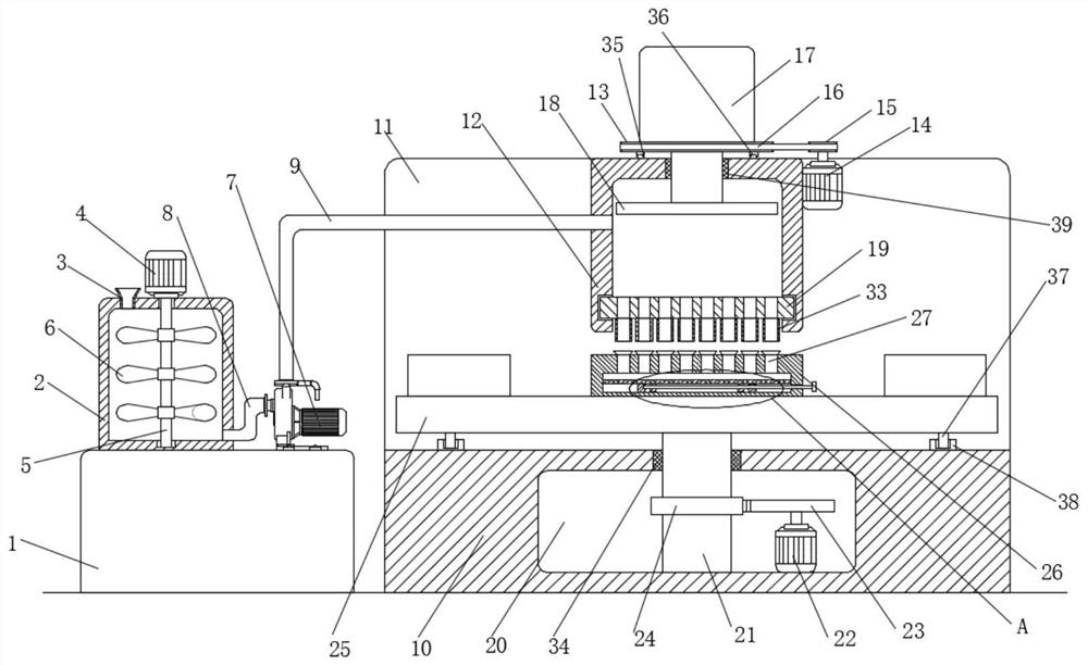 Moxa stick production and processing equipment added with ultramicro poria cocos powder and application method thereof