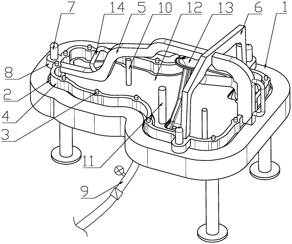 Checking tool for engine oil pan and method for measuring oil pressure strength using the checking tool